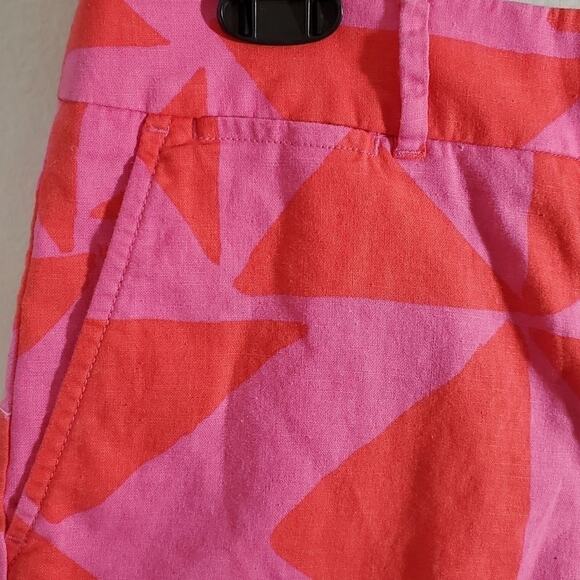 Loft linen blend‎ geometric shorts size large - Picture 3 of 6